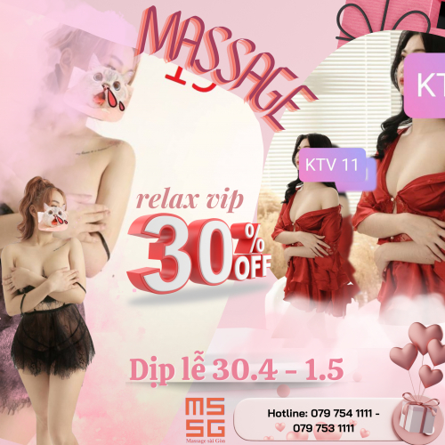 Nguyễn Lê Phát - Poster Massage sale dịp lễ 30.4-1.5